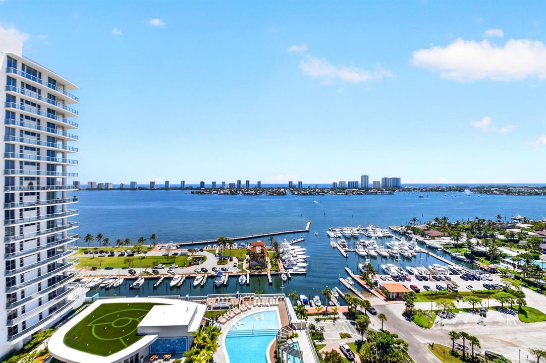 Balcony overlooking Intracoastal