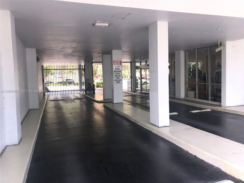 Gated parking entrance to reserved spot (1)