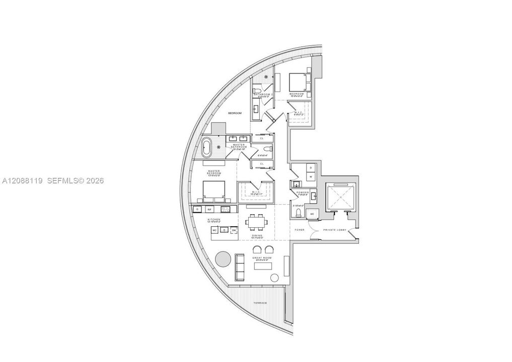 For Rent: $19,950 (3 beds, 2 baths, 1957 Square Feet)