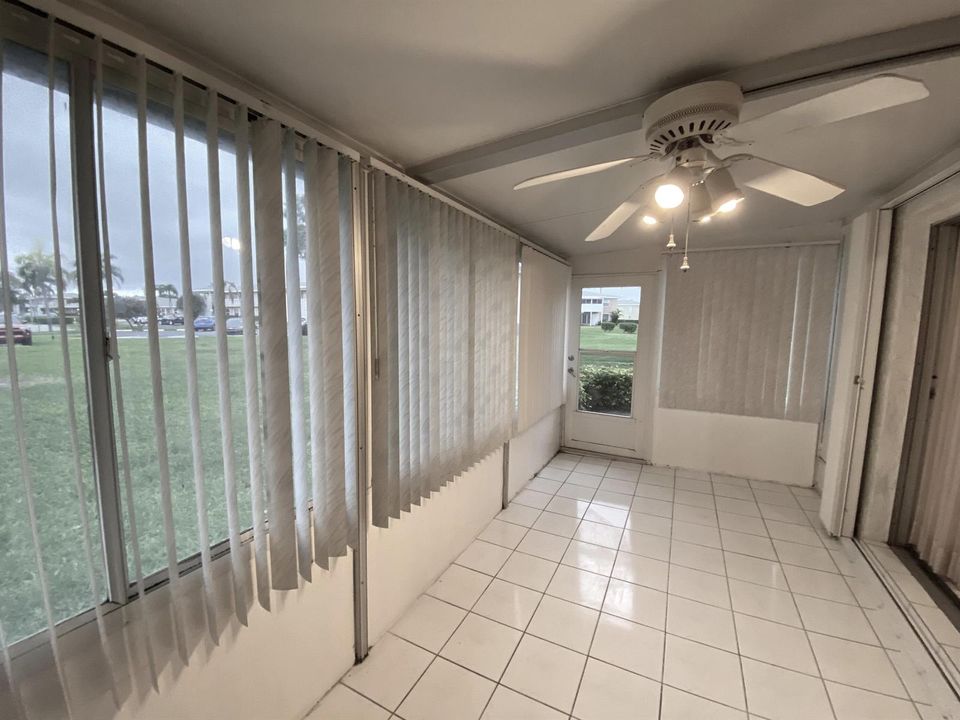 Screened patio