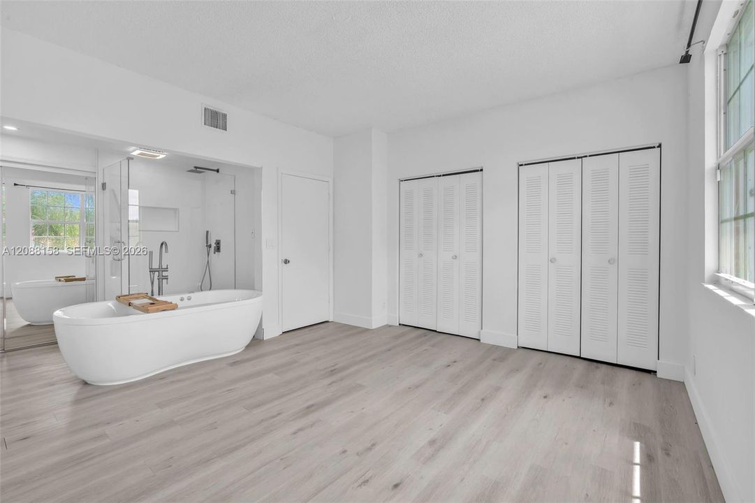 Open concept bathroom