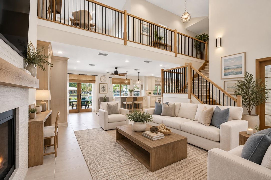 Living Room Virtually improved with AI
