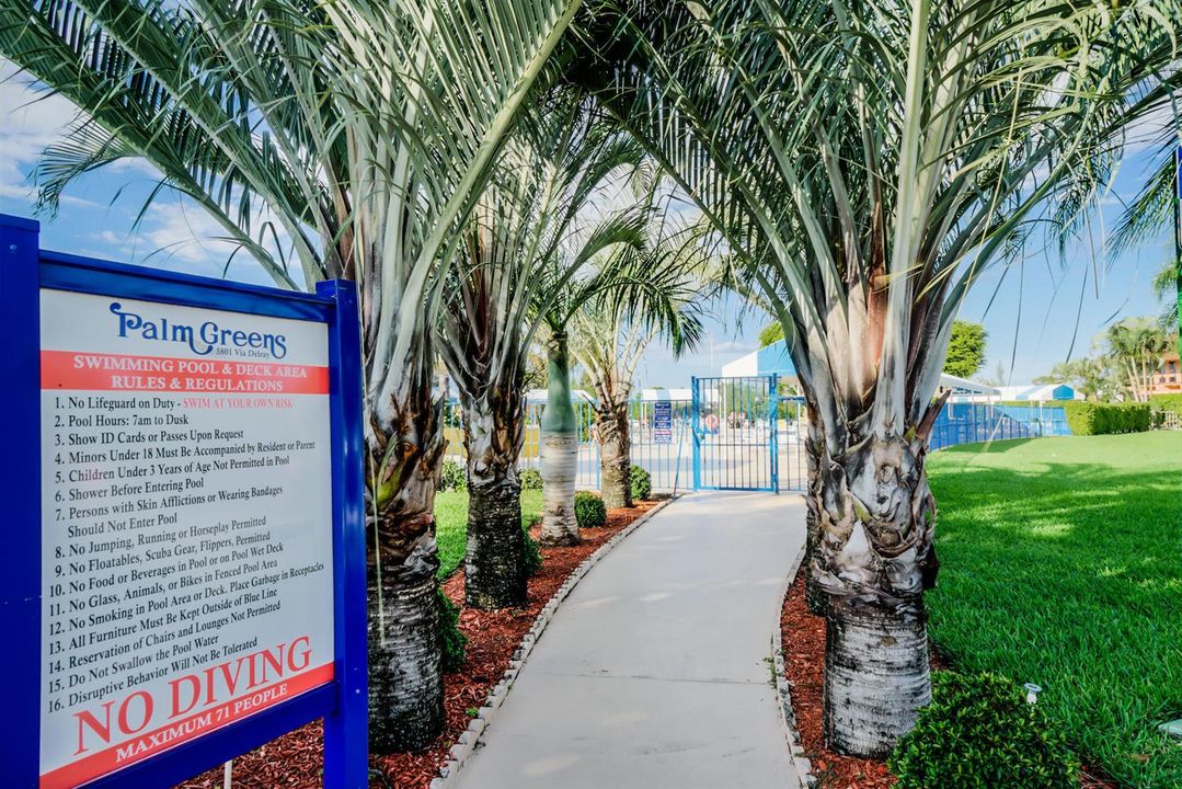 Main Pool Entrance