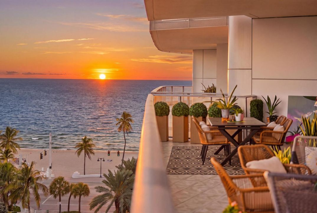 Sunrise balcony views