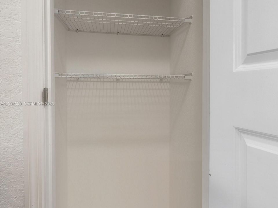 Hallway linen closet