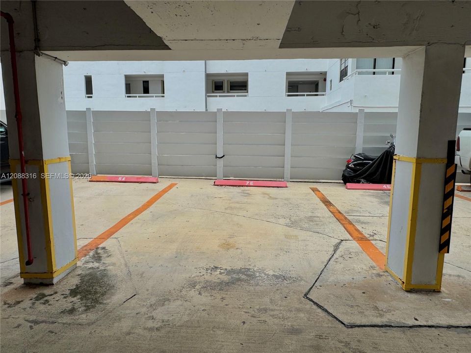Your designated parking spot, 7E.