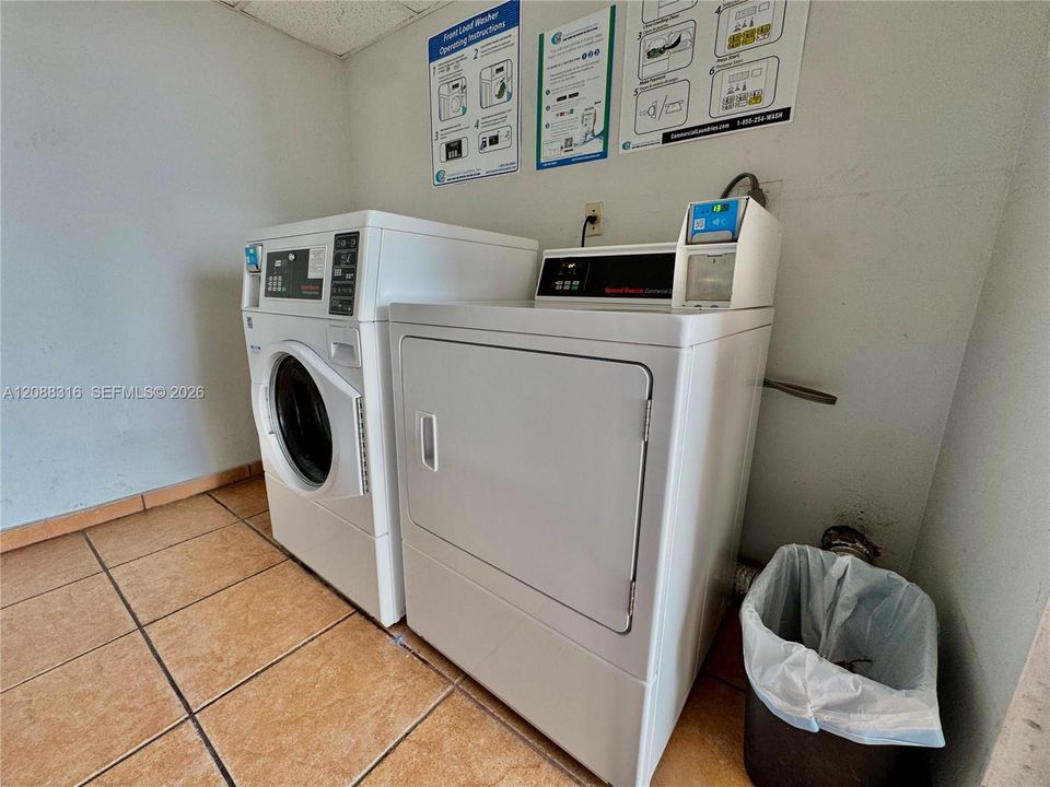 Extra shared laundry room