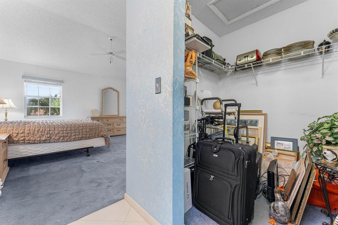 Primary walk in closet