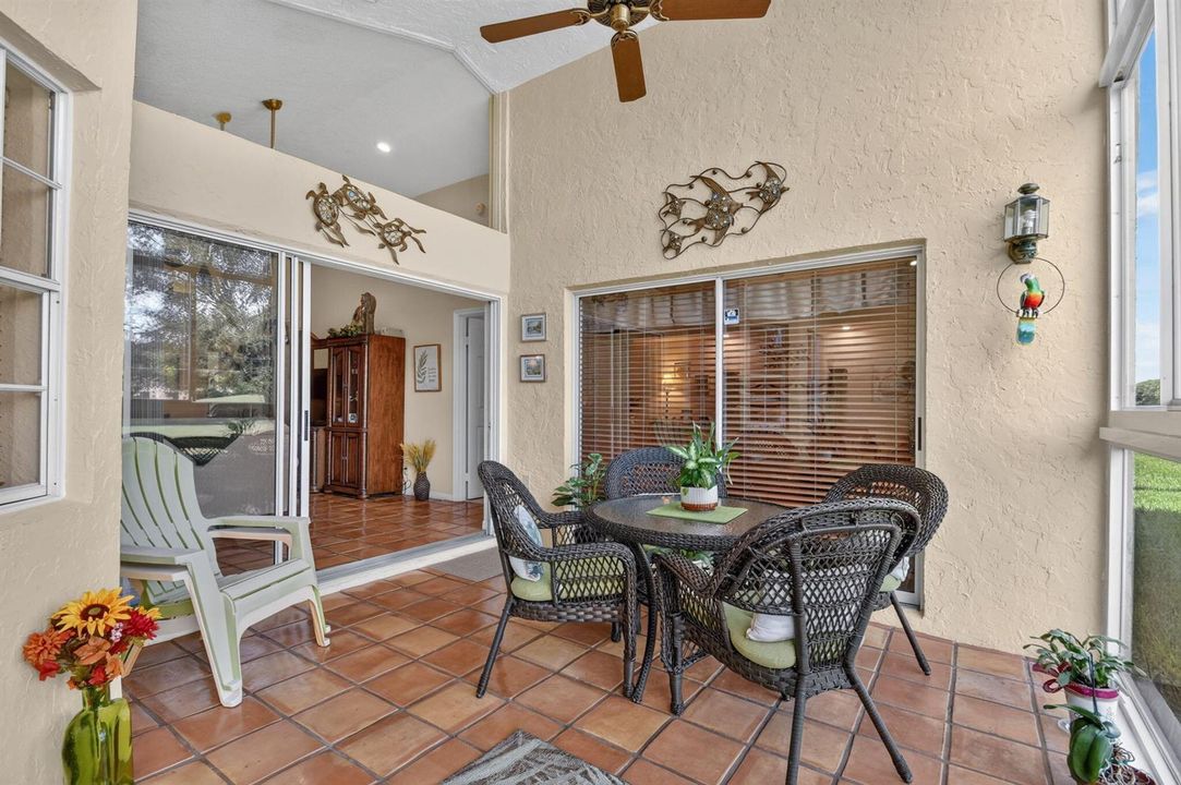 Beautiful glass enclosed sunroom