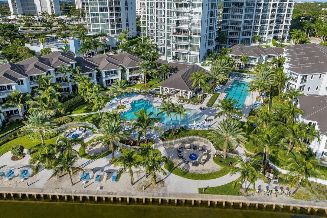 Aerial of Pool Area