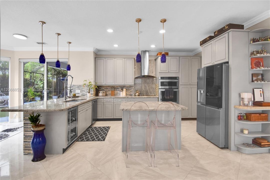 Beautiful open kitchen with ample storage and functional design