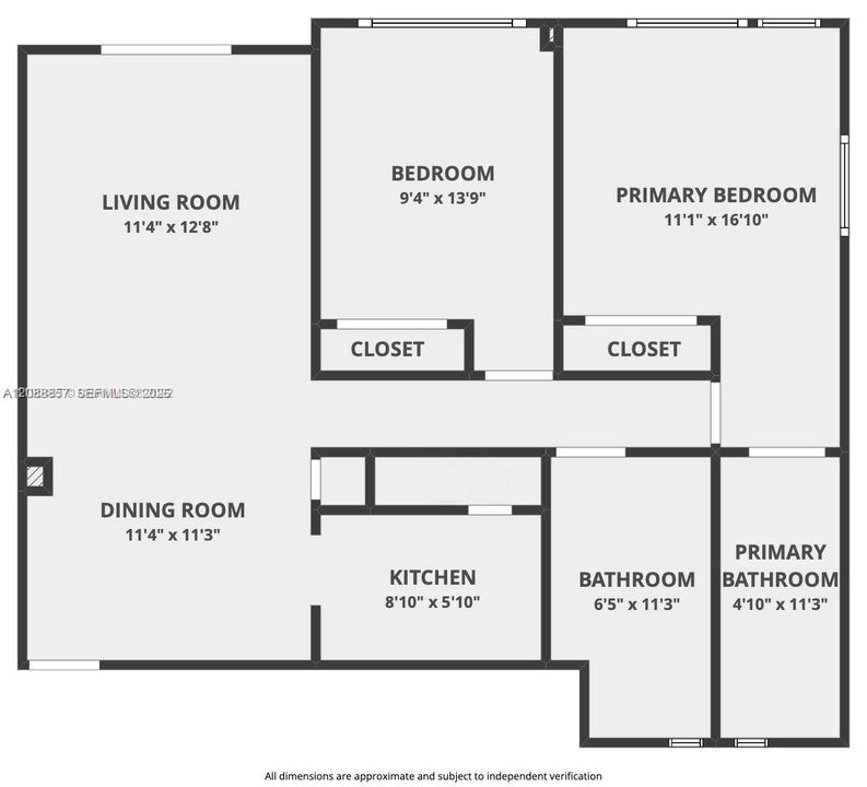 Active With Contract: $725,000 (2 beds, 2 baths, 1088 Square Feet)