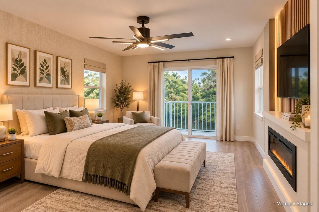 Virtually Staged- Bedroom
