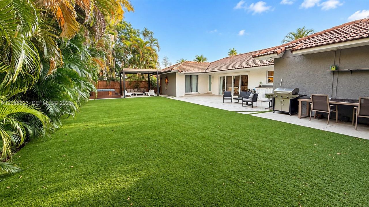 BBQ and room for outdoor kitchen