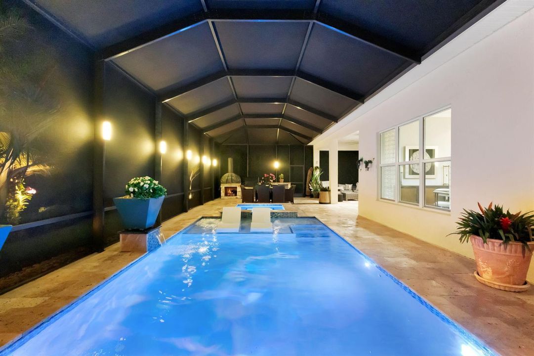 Custom Pool with Remote Lighting