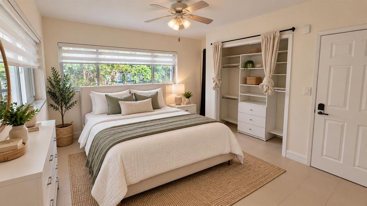 Primary Bedroom Virtually Staged