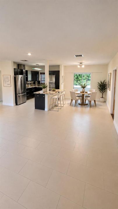 Kitchen Virtually Staged Dining