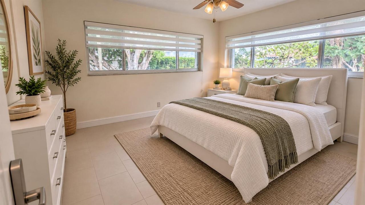 Primary Bedroom Virtually Staged