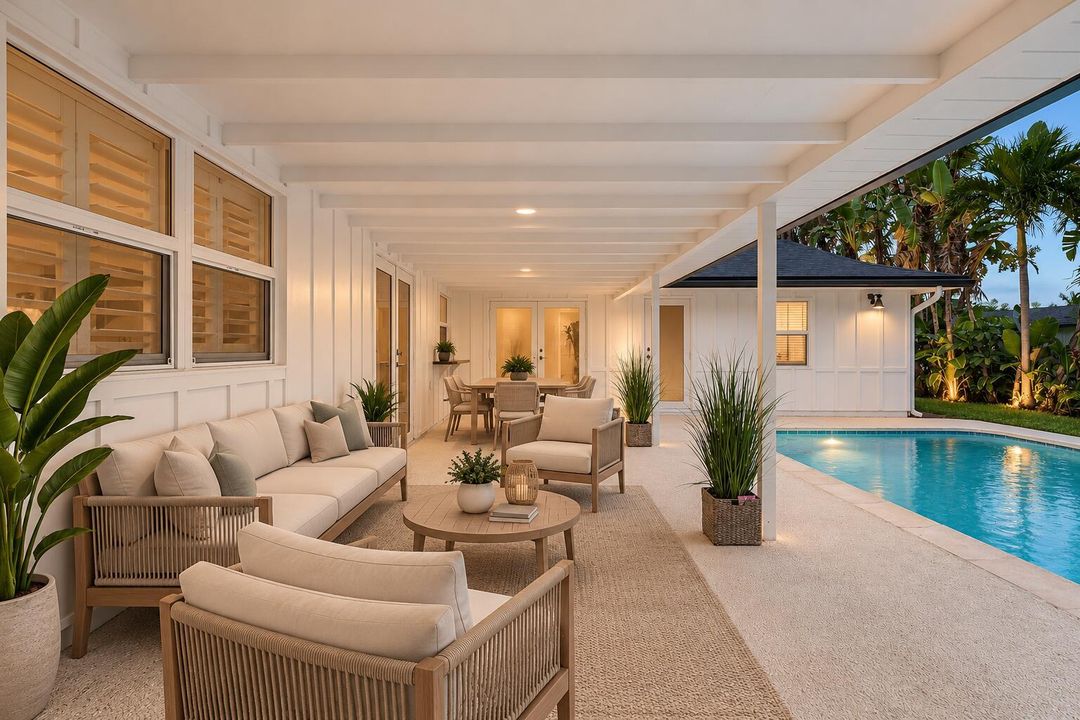 pool area - staged