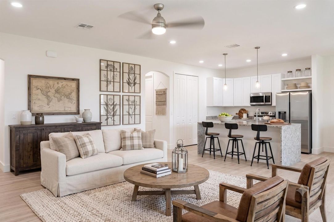 5 - Kithen Family Room Staged