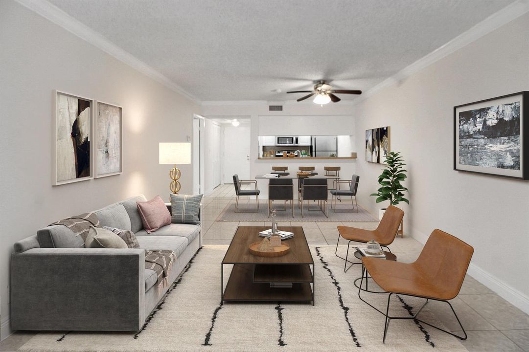 8160 Kitchen and Living Room