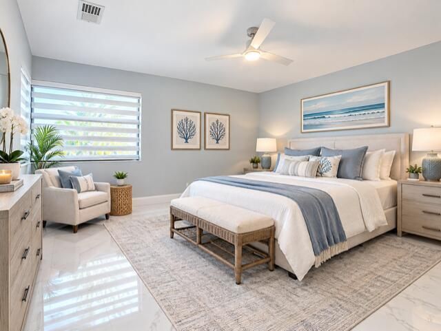 Virtual Staged Guest Bedroom