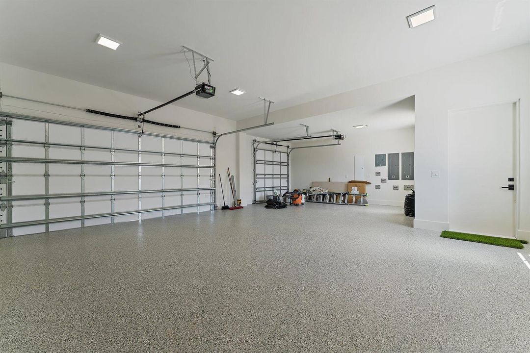 Oversized 3-car Garage with Epoxy Finish