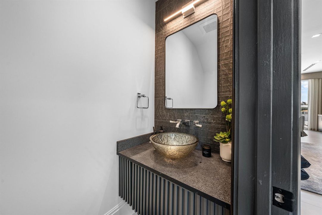 Powder Room on First Level