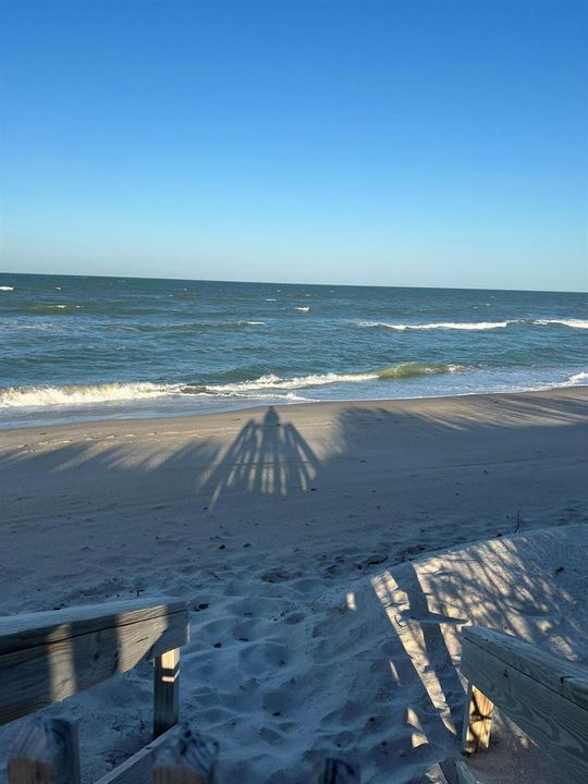 Beach entry off the private deck.