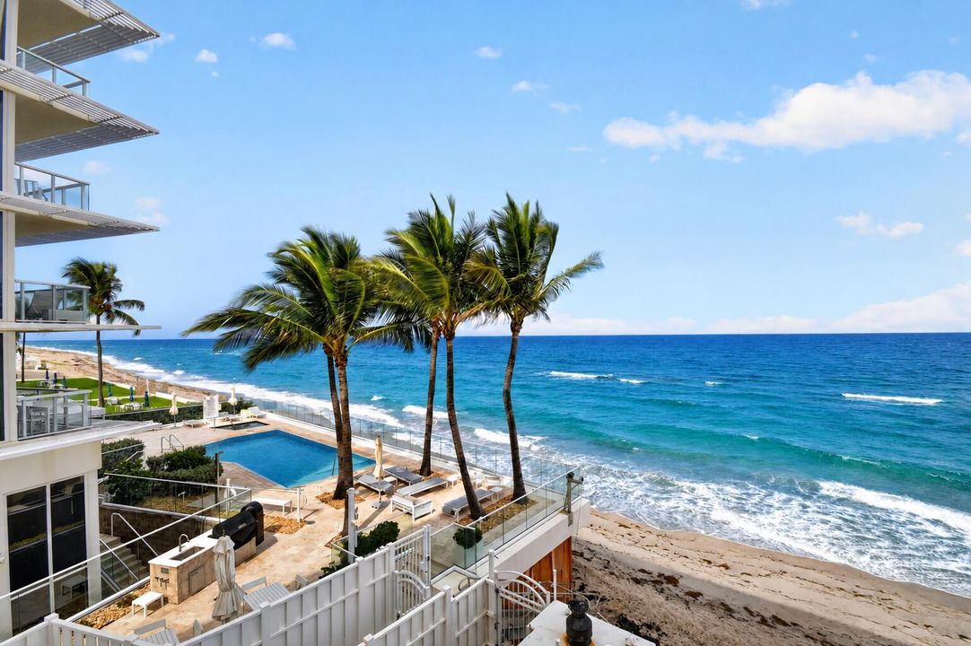 Oceanfront Balcony-Palm View