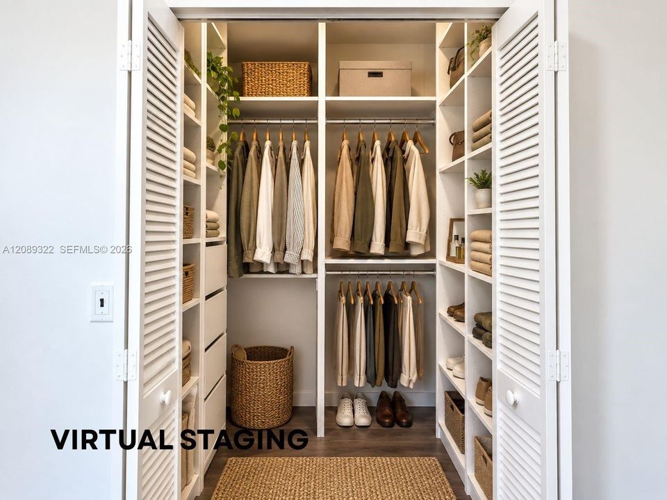 Closet Main Bedroom - Staging