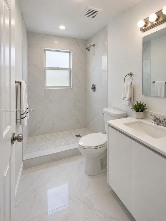 Main Unit Bath, AI Digitally Enhanced