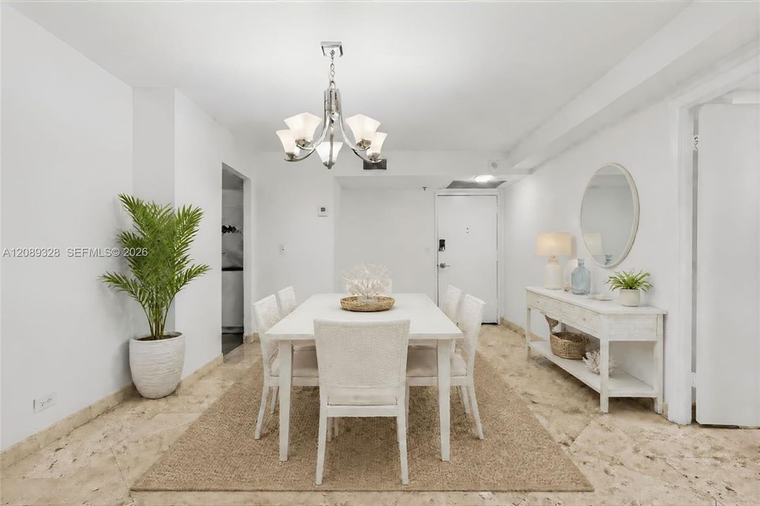 Dining Area Virtually Staged