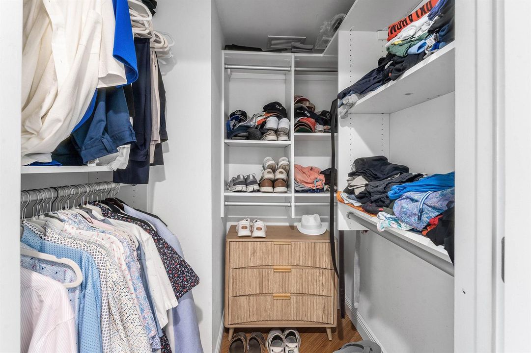 His Walk-In Closet