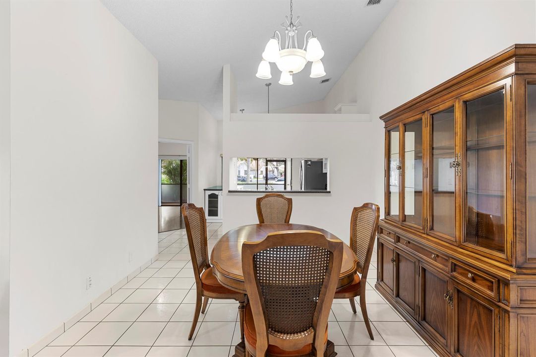Dining rm to pass thru