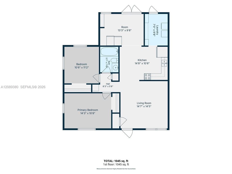 En Venta: $265,000 (2 camas, 1 baños, 775 Pies cuadrados)