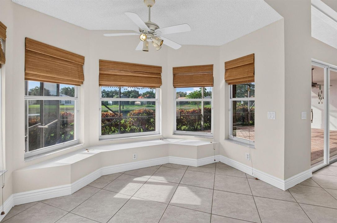 Bay window sitting area built in