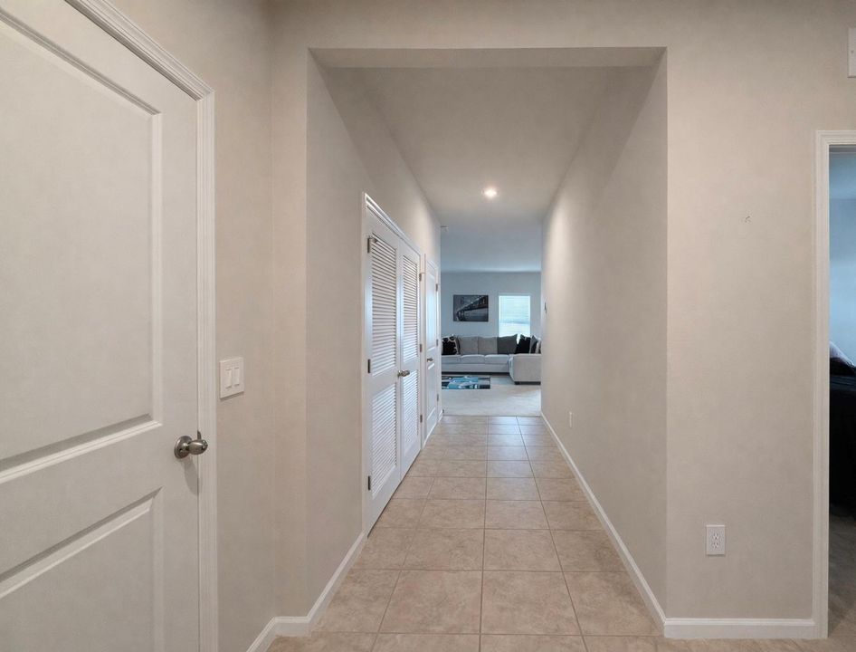 Hallway to living room