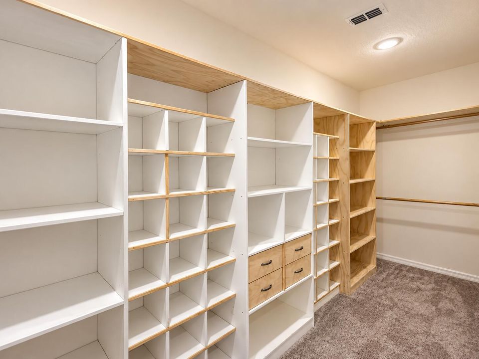Bright Modern Walk-In Closet Interior