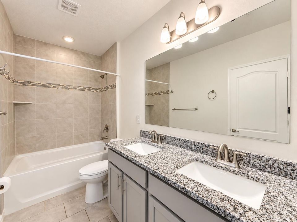 Modern Neutral Double-Vanity Bathroom