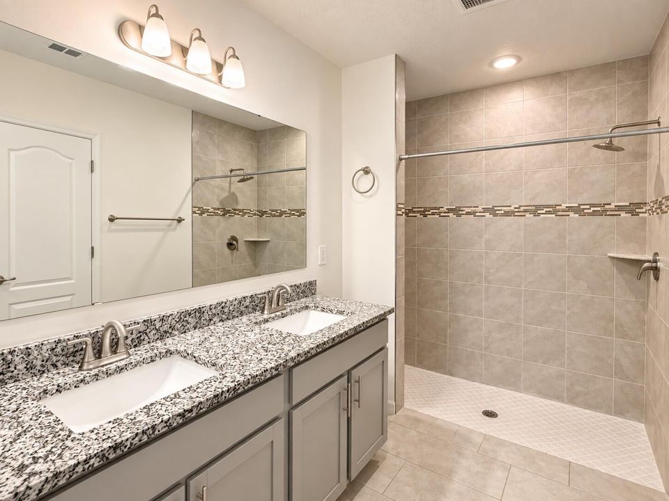 Modern Neutral Bathroom with Walk-In Sho