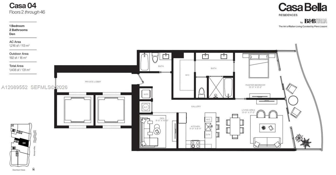 For Rent: $6,500 (1 beds, 2 baths, 1216 Square Feet)