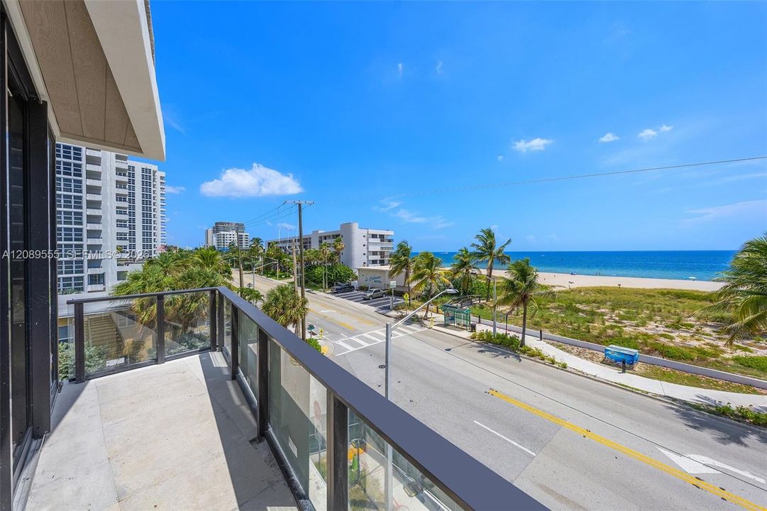 Balcony, looking north along North Ocean Boulevard.