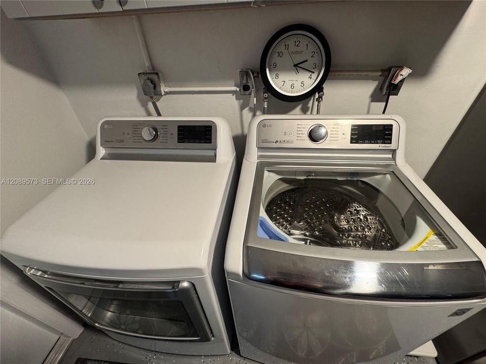 Beautiful top end washer and dryer.
