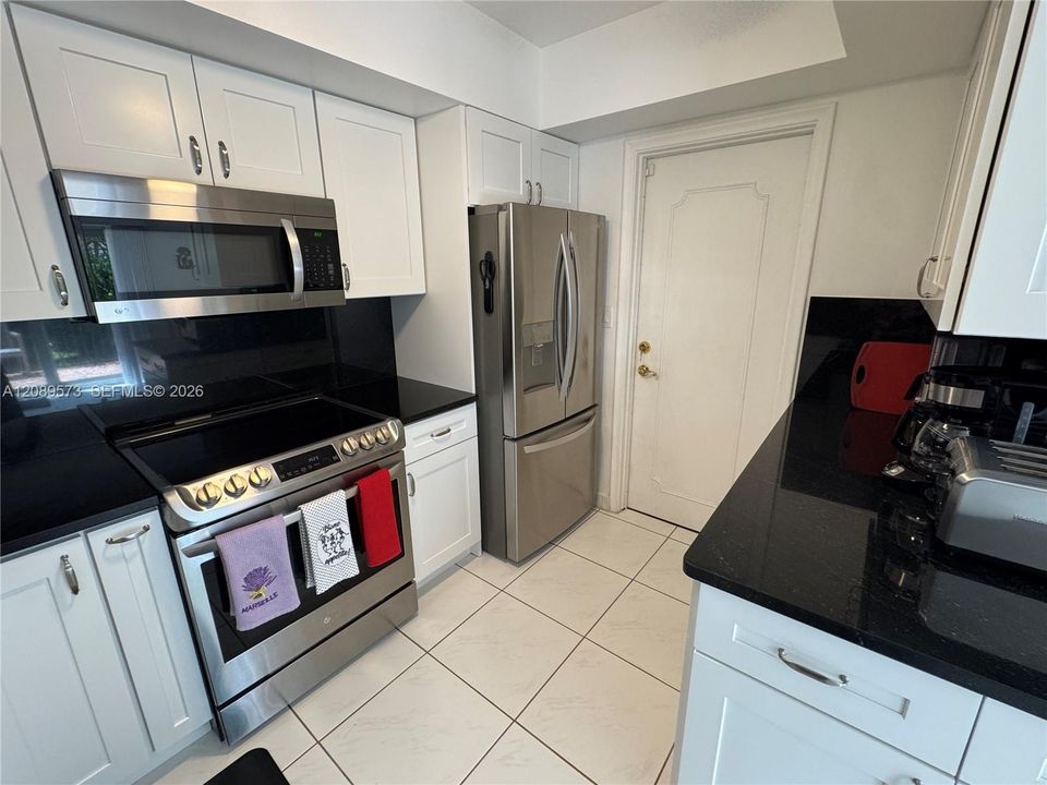 Top of the line kitchen appliances.