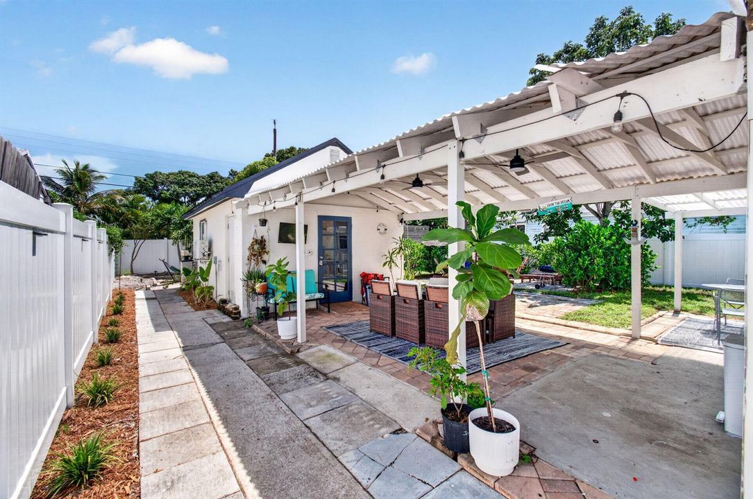 Covered patio