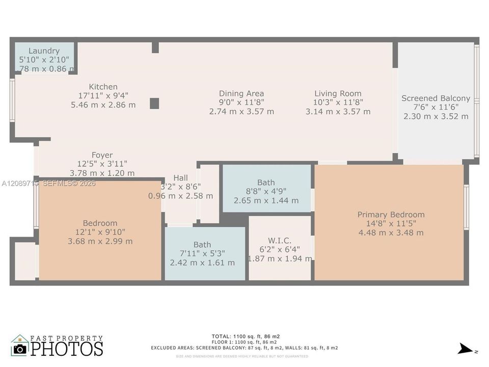 En Renta: $2,595 (2 camas, 2 baños, 920 Pies cuadrados)