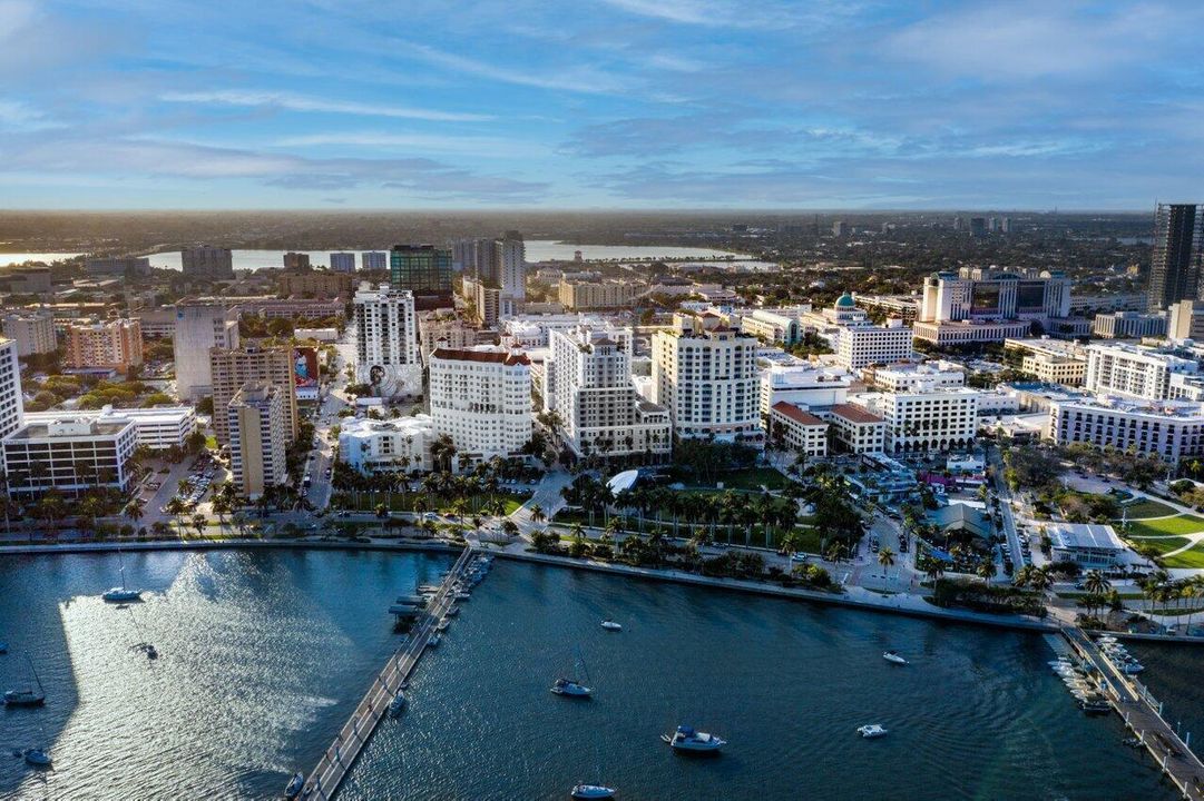 Downtown West Palm Beach City Skyline