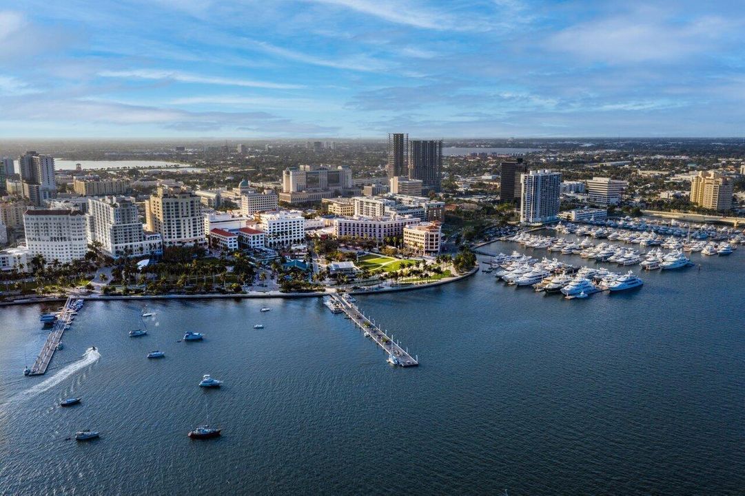 Downtown WPB Waterfront Pier and Dock
