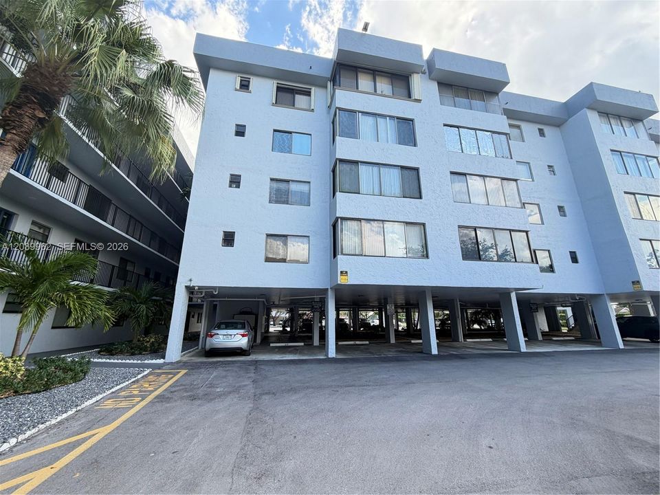 covered parking area